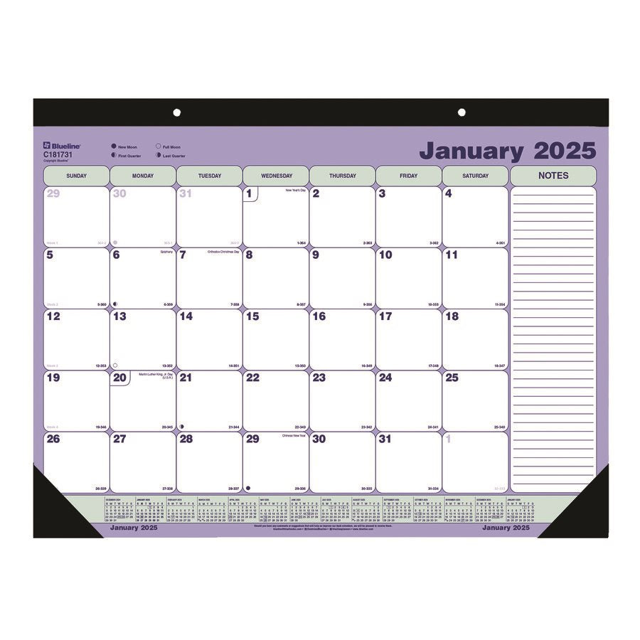 Monthly Desk Pad Calendar (2025)