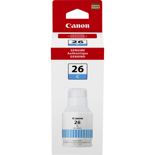 GI-26 Cyan Ink Bottle SKU 4421C001