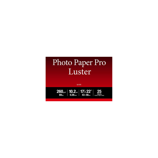 LU-101 17x22 Photo Paper Pro Luster (25 sheets/pkg)