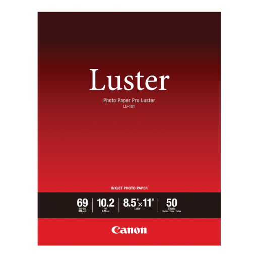 LU-101 8.5" X 11" Photo Paper Pro Luster (50 sheets/pkg)