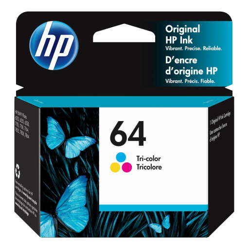 HP 64 Tri-color Original Ink Cartridge
