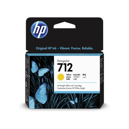 HP 712 29ml Yellow Ink Cartridge