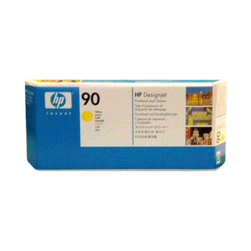 HP 90 Yellow Printhead and Cleaner