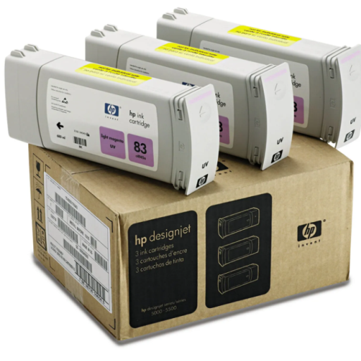 C5077A HP #83 LIGHT MAGENTA UV 3 INK MULTI PACK