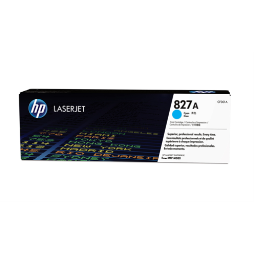 HP 827A Cyan LaserJet Toner Cartridge
