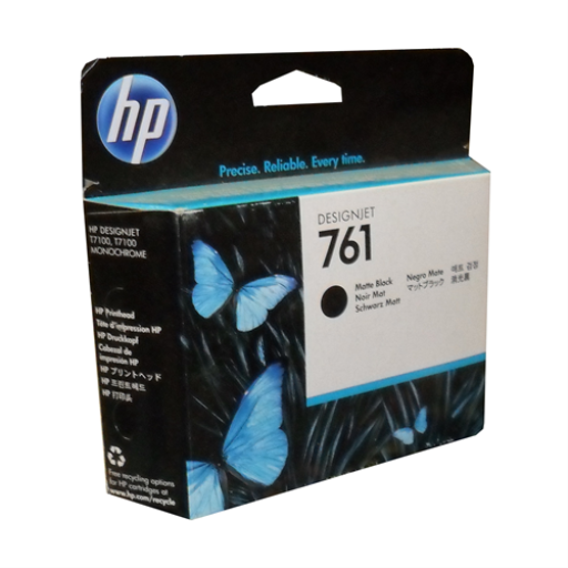 HP 761 Mte Blk/Mte Blk Inkjet Printhead