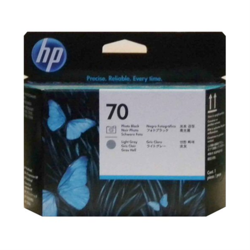 HP 70 Photo Black and Lt Gray Print Head
