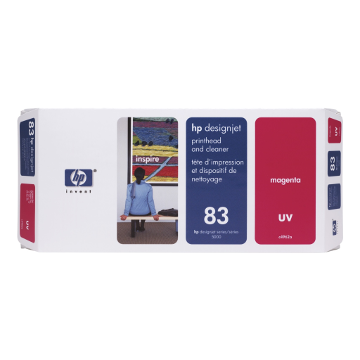 HP 83 UV Magenta Printhead and Cleaner