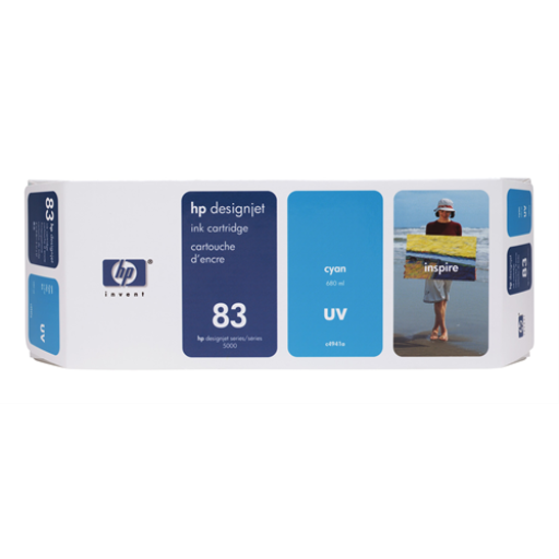 HP No. 83 UV Cyan Ink Cartridge