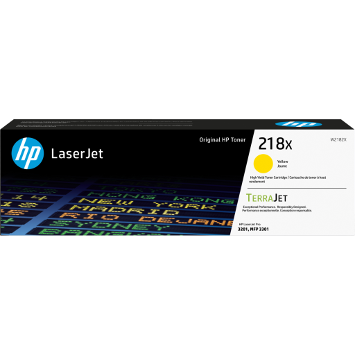 HP 218X High Yield Yellow Original LaserJet Toner Cartridge