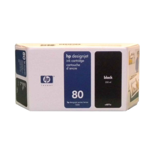 HP 80 Black Ink Cartridge, 350ml, WW