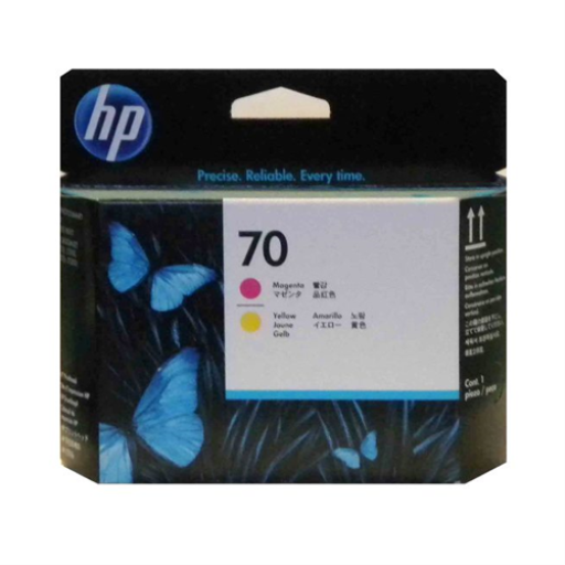 HP 70 Magenta abd Yellow Print Head