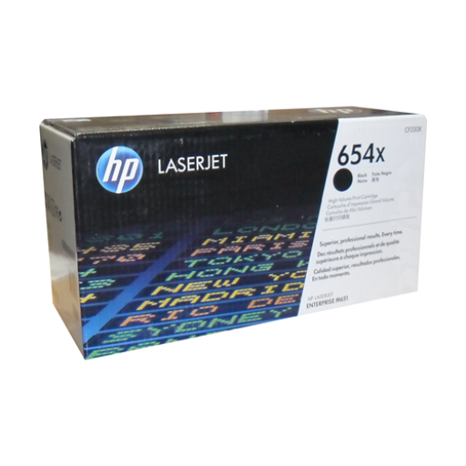 HP 654X Black LaserJet Toner Cartridge