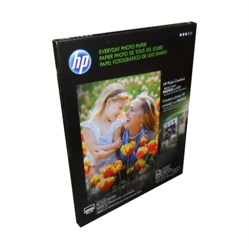 Q8723A HP EVERYDAY SEMIGLOSS PHOTO PAPER 8.5x11 50SHEET