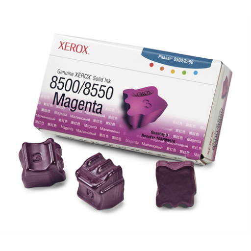 108R00670 Genuine Xerox Solid Ink 8500/8550 Magenta (three Sticks)