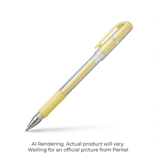 Milky Pop Pastel Gel Pen, (0.8mm), Yellow Ink