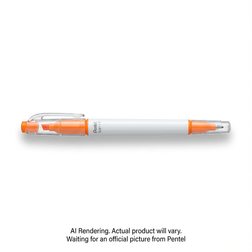 Illumina Flex Liquid Highlighter, Dual Tip Chisel and Bullet, Orange Ink