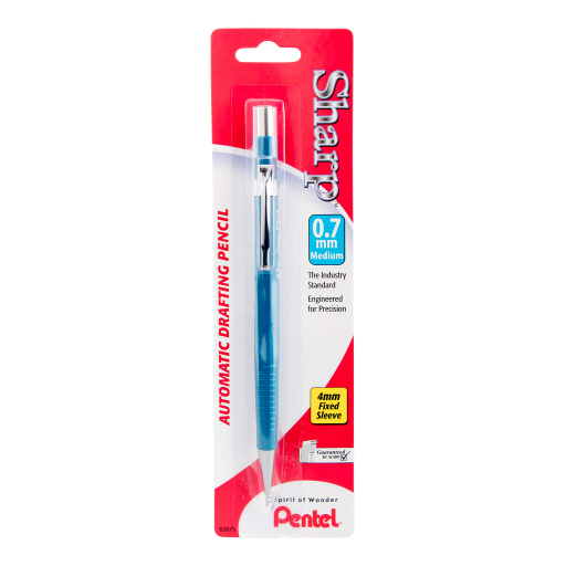 P200 Mechanical Pencil (0.7mm) 1PC Pack, Blue Barrel