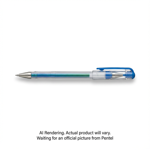 Hybrid Dual Metallic Gel Roller Pen (1.0mm), Blue+Metallic Green Ink