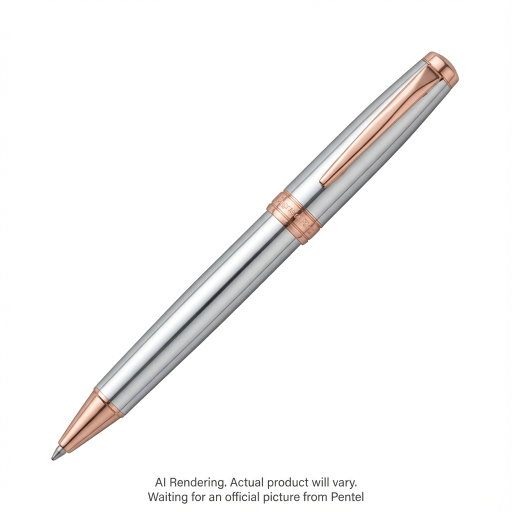 Sterling (0.7mm) Rose Gold Barrel, Black Ink, 1PC with Gift Case