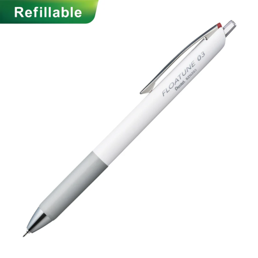 Refills for Pentel Floatune, Advanced Rollerball Retractable Pen, 0.3mm Tip, Red Ink