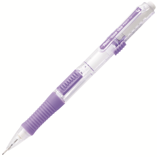 Quick Click Retractable Mechanical Pencil (0.7mm), Violet Barrel