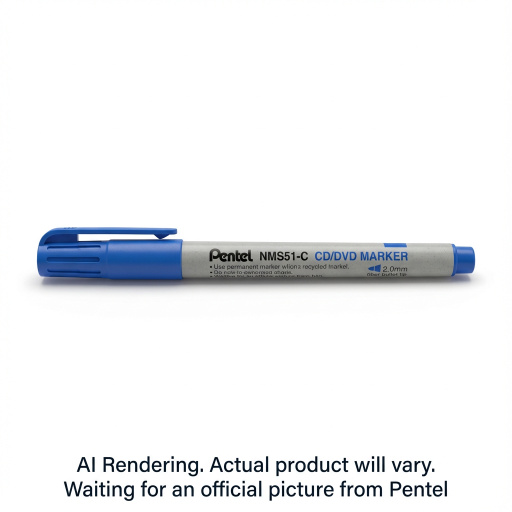 CD-R/DVD-R Permanent Marker (2.0mm), Bullet Tip, Blue Ink