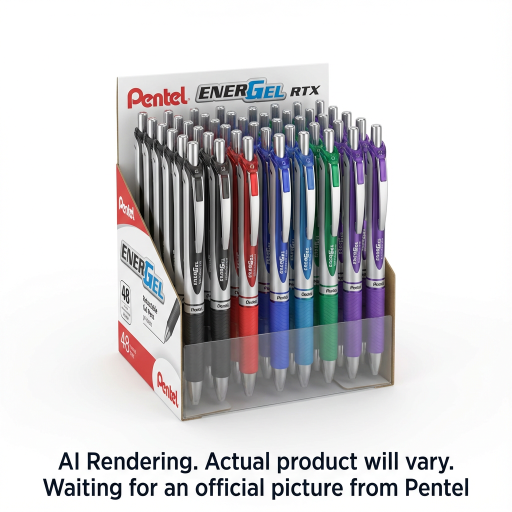 EnerGel Retractable Gel Roller, (0.7mm), Assorted Open Stock Display, 48PCS