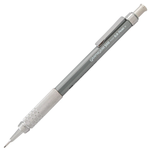 GraphGear 500 Mechanical Drafting Pencil 0.9mm, Grey Barrel