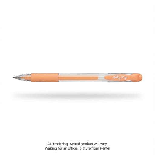 Milky Pop Pastel Gel Pen, (0.8mm), Orange Ink