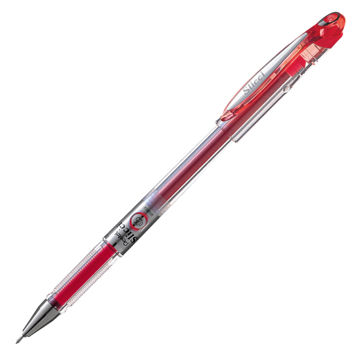 Pentel Arts Slicci (0.25mm) Extra Fine Tip Gel Pen - Red Ink