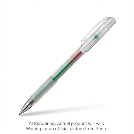 Krazy Pop Iridescent Gel Pen, (1.0mm) Green + Metallic Red