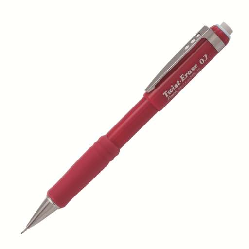 Twist-Erase III Retractable Mechanical Pencil (0.7mm), Red Barrel