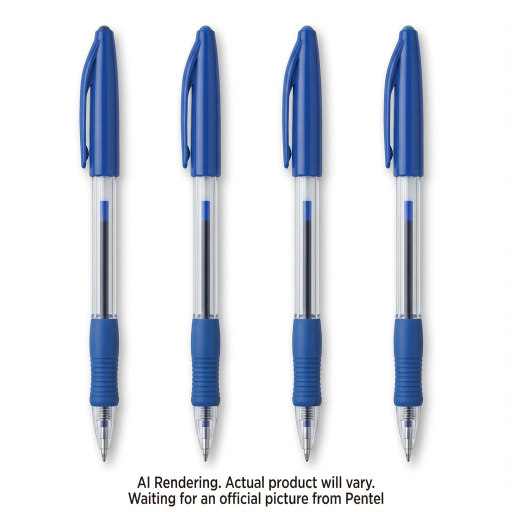 R.S.V.P. Ballpoint Pen, (0.7mm), Blue Ink, 4PC Pack