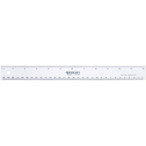 30cm/12? ? 1/16? & mm Scales / 
30cm/12 po ? 1/16 po et mm