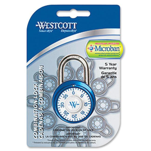 Combination Lock with Antimicrobial Protection - 4 Colours, 40mm/ 1-1/2? / 
Cadenas ? combinaison antimicrobien, 4 couleurs, 40mm/1-1/2 po