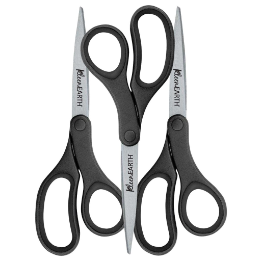 3PK: KleenEarth? 8? Straight Basic Black Handle Scissors / 
3PQT: Ciseaux ? prise droite de base KleenEarth?, 8 po ? noir