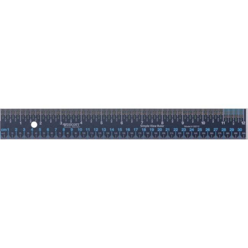 30cm/12" Simple View Ruler
R?gle en acier inoxydable Simple View, 30cm / 12 po