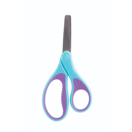 5? Antimicrobial Hard Handle Blunt Kids Scissors/ Ciseaux ? bouts ronds avec protection antimicrobienne poign?e douce pour enfants, 5 po