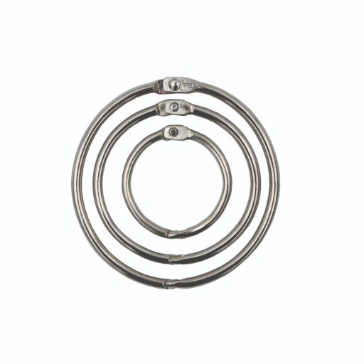 Loose Leaf Rings Assorted Sizes ? 15/pk Grandeurs vari?es ? 15/pqt
