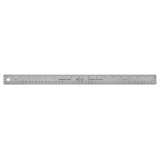 45cm/18? Stainless Steel Cork Backed Ruler  
R?gle en acier inoxydable endos de li?ge caoutchout?, 45cm / 18 po