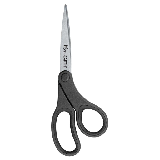 KleenEarth? 8? Bent Basic Black Handle Scissors / Ciseaux ? prise d?centr?e de base KleenEarth?, 8 po ? noir