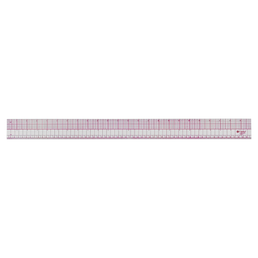 8ths and 16ths Transparent Ruler 60cm/24?  
R?gle transparente 1/8 et 1/16 au po, 60cm/24"