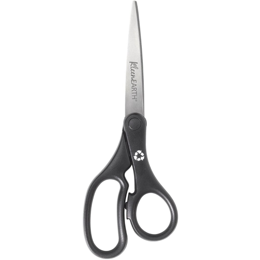KleenEarth? 7? Straight Basic Black Handle Scissors / Ciseaux ? prise droite de base KleenEarth?, 7 po ? noir
