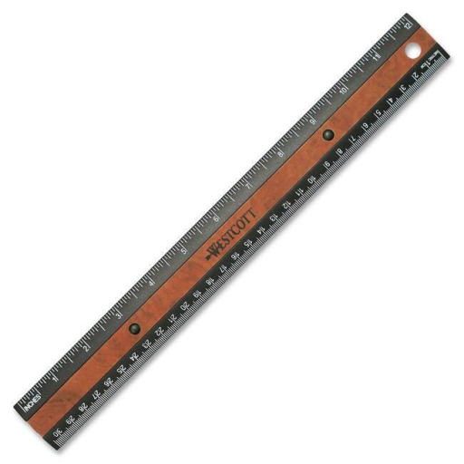 KleenEarth? 30cm/12? Faux Wood Inlay Ruler with Antimicrobial Protection / 
R?gle antimicrobienne KleenEarth? avec marqueterie de faux bois 30cm/12 po