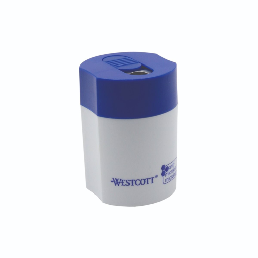 KleenEarth? Student Recycled Single-Hole Metal Pencil Sharpener with Antimicrobial Protection - 4 colours / 
Taille-crayon antimicrobien en m?tal simple recycl? KleenEarth? pour ?colier - 4 couleurs