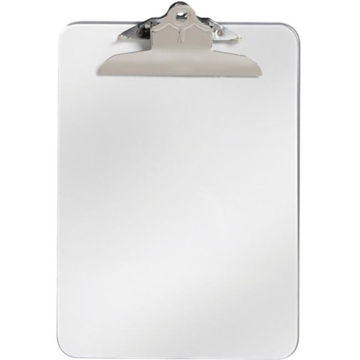 Letter Size ? 9" x 12" - Clear - 6" Spring Clip / 
Format lettre ? 9 po x 12 po - Transparente ? pince ? ressort 6 po