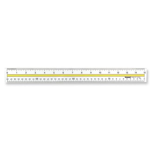 38cm/15" Data Highlight Ruler ? Inch/Metric / 
R?gle surligneuse de 38 cm/15 po ? pouces/m?trique