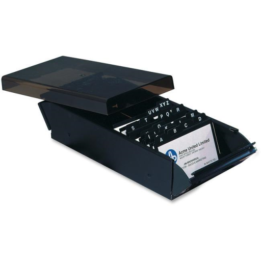 Business Card File ? Holds 600 Cards / 
Classeur pour 600 cartes professionnelless