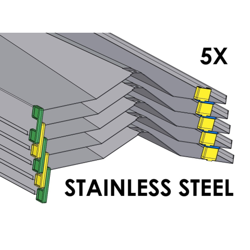 (CUSMA form attached) Rakabot Titan 5x shelves of 47 inches wide STAINLESS 304 #4